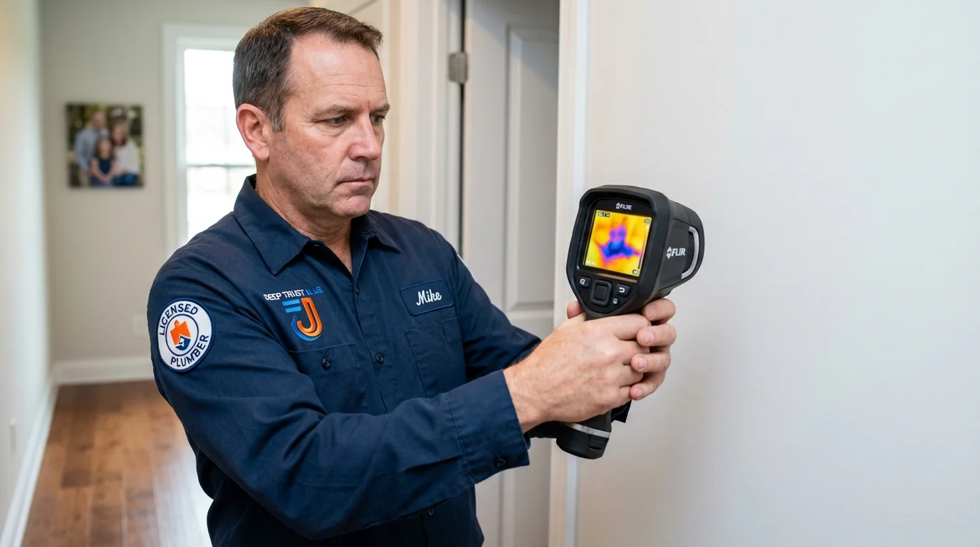 Thermal imaging leak detection by Johns Plumbing LLC in Eureka